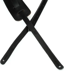 Leathers 50's Style "RnR" Leather Strap,Black - Picture 1 of 12