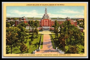 AETNA LIFE INSURANCE COMPANY HARTFORD CONNECTICUT - Old Postcard H3 - Picture 1 of 2