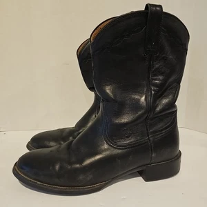 Ariat Herren Größe 11 EE Extraweit Heritage Roper Schwarz Leder Stiefel 35501 - Bild 1 von 8