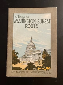 1900s San Francisco Ask Mr Foster WASHINGTON SUNSET ROUTE 40pg Booklet - Picture 1 of 10