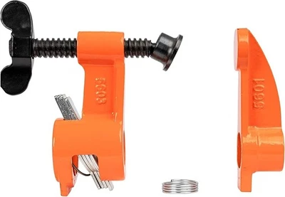 PONY JORGENSEN Pony 56 2-1/2" Deep Reach Clamp & Spreader Fixture for 3/4" Pipe 1-Pack, Black