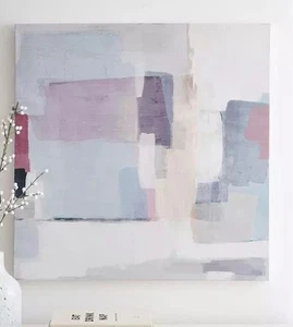 Very Home Abstract Purple Canvas Wall Art - Picture 1 of 1