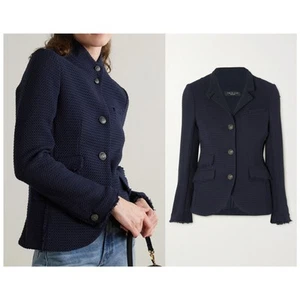 Neu RAG & BONE Icons Slade Tweed Sakko dunkelblau - Bild 1 von 14