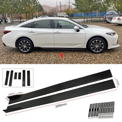 For Toyota Avalon 78.7" Side Skirts Extension Rocker Panel Splitter Lip - Изображение 1 из 4