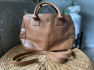 Tory Burch Tan Saffiano Leather Robinson Double Zip Large Tote - PLEASE READ - Picture 1 of 13
