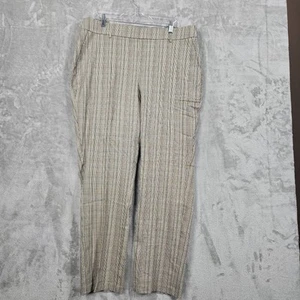 Rafaella Stretch Pants Womens Size 18 Taupe Comfort Ankle Pull On  B5100-1317 - Picture 1 of 12