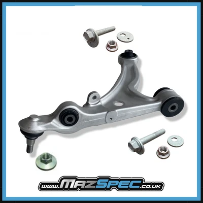 MX5 MK3 Front Lower Wishbone Kit RH/OS Includes Castor / Camber Bolts & Nuts - Image 1 of 4