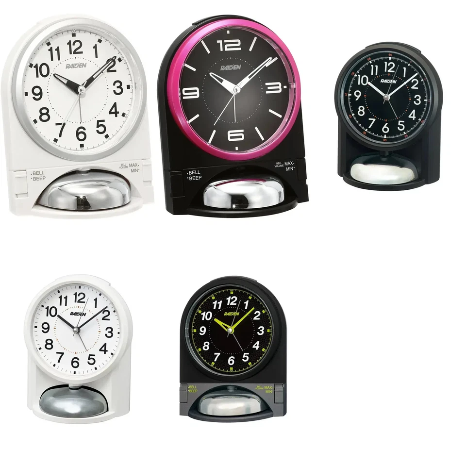 Seiko Clock Analog Alarm Large Volume Switchable PYXIS RAIDEN NR436 NR454 Japan - Image 1 of 1