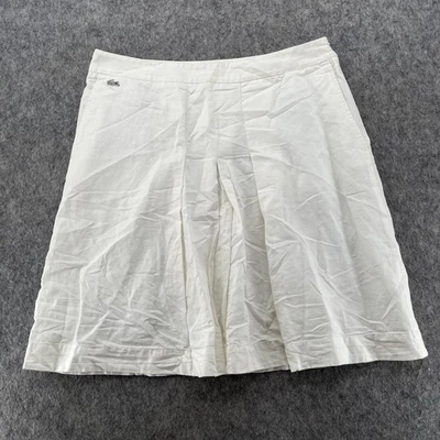 Vintage Lacoste Womens Size 42 White Cotton Skirt - Image 1 of 4