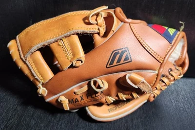 MIZUNO MZ 90 LEFT HAND THROW YOUTH T-BALL BASEBALL RH CATCH LEATHER GLOVE 9" EUC - Image 1 of 4