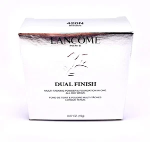  Lancome Dual Finish Multi-Tasking Powder Foundation 420 BISQUE (N) NIB - Picture 1 of 2