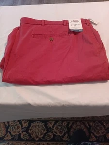IZOD Men's Saltwater Relaxed Classics Stretch Flat Front, Saltwater, 52W(148) - Picture 1 of 6