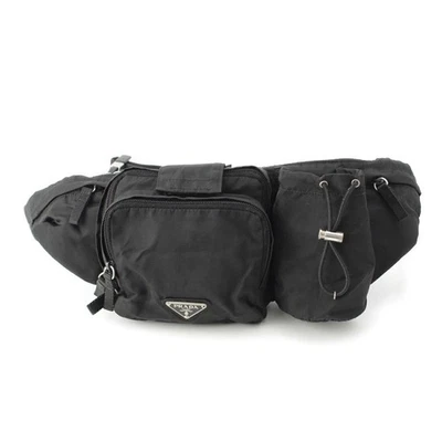PRADA Montana Tessuto Nylon Belt Bag VA0056 Waist Pouch Authentic  - Image 1 of 4
