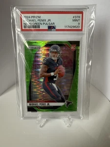 2024 Panini Prizm - Michael Penix Jr. #378 Neon Green Pulsar Prizm (RC) PSA 9 - Picture 1 of 1