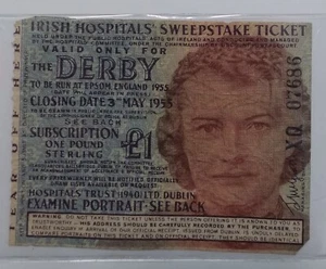 Boleto sorteo irlandés 1955 - Imagen 1 de 2