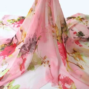 1 Yard X 1.48 meter 30D Vintage Chiffon Fabric Soft Dress Skirt Hanfu Material - Picture 1 of 9