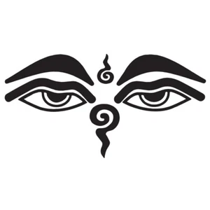 Calcomanía de vinilo Buddha Eyes v2 - Imagen 1 de 1
