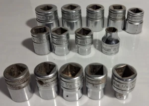 Snap On 3/8 drive Socket Lot / Set F-17M Metric / SAE - Picture 1 of 8