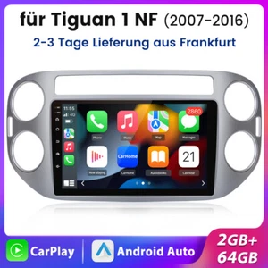 Carplay Für VW Tiguan 5N 07-2016 Android 13 Autoradio GPS Navi WIFI FM USB 2+64G - Bild 1 von 13