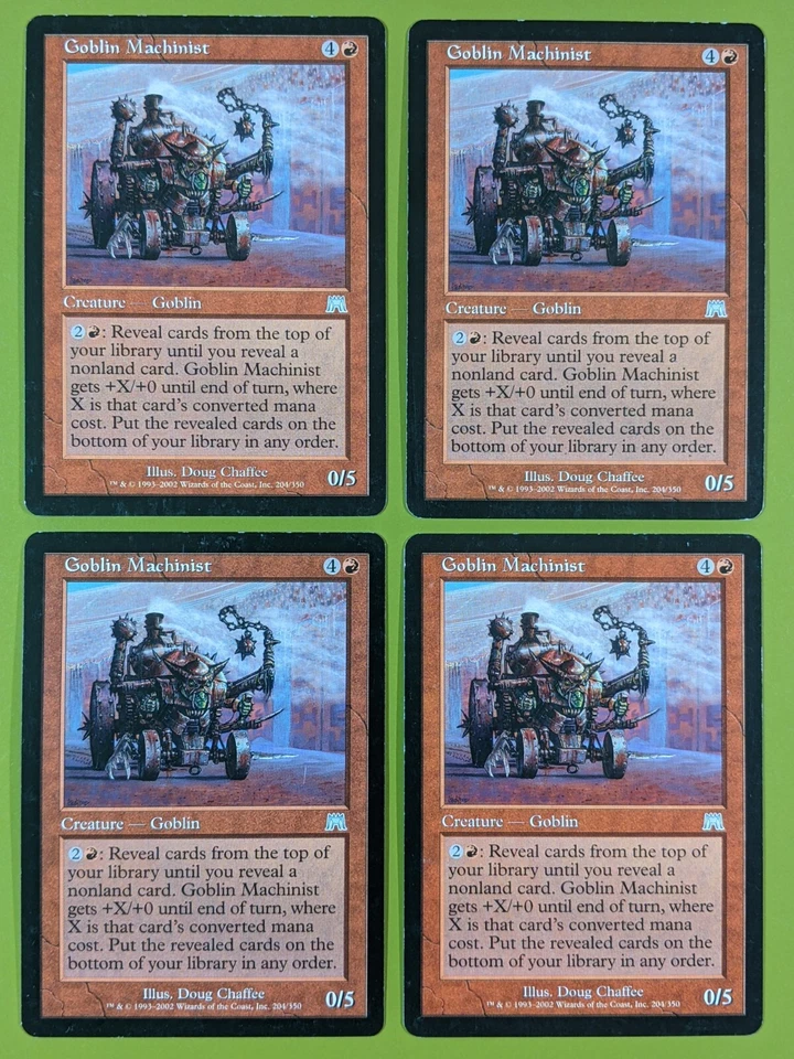 Goblin Machinist x4 Onslaught 4x Playset Magic the Gathering MTG  - Image 1 of 1