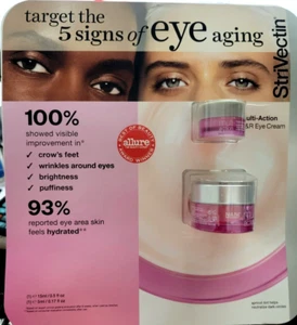 Strivectin NIA114 Multi-Action R&R Eye Cream 0.5 oz 15mL Set + 0.17 oz 5 mL - Picture 1 of 2