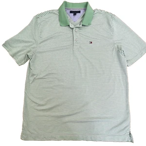 Tommy Hilfiger Casual Polo Shirt Adult XL Striped Short Sleeve Comfort  - Picture 1 of 8