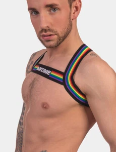 barcode Berlin Harness PRIDE schwarz 91745/100 gay sexy Angebot BLITZVERSAND - Picture 1 of 6