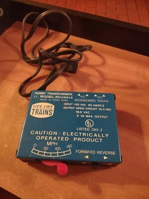 Transformador de tren vintage Life Like Hobby LL modelo No. 08615 como no está probado Foto 1 de 4
