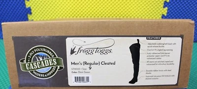 Frogg Toggs CASCADE Bootfoot Regular Cleated Hip Wader 2716243 CHOOSE YOUR SIZE - Image 1 of 2