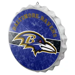 Baltimore Ravens Distressed Flaschenverschluss Schild 12,5" FOCO - Bild 1 von 1