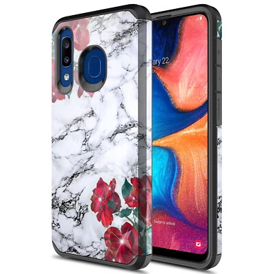 For Samsung Galaxy A20 / A30 / A50 Hybrid Graphic Fashion Cute Colorful Case - Image 1 of 4