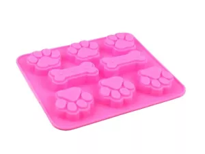 1 pieza de molde de silicona pata para mascotas con impresión ósea golosina perro caramelo chocolate hágalo usted mismo jabón EE. UU. - Imagen 1 de 5