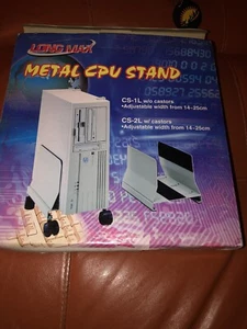 Long Max Metal Art CPU Caddy Computer Stand New - Picture 1 of 9