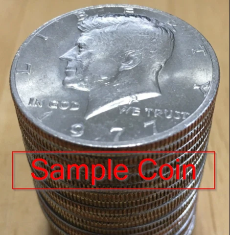 1977 John F Kennedy Half Dollar Coin Circulated Fifty Cents *Free Shipping* Cover