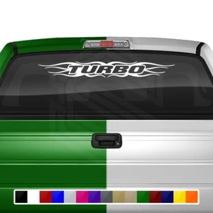 #121 TURBO Decal Sticker Windshield Window Graphic Racing Car Truck JDM - Picture 1 of 7
