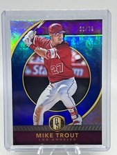 2017 Panini Chronicles Gold Standard Mike Trout Blue 21/79 Angels