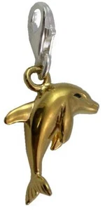 Thomas Sabo Delphin Charm Anhänger Bettelanhänger Silber Bettelarmband Vergoldet - Bild 1 von 1