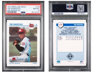Tim Wakefield 1991 Impel / Line Drive XRC Pre-Rookie AA #119 PSA 8 NM-MT