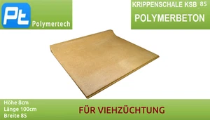 Polymerbeton Krippenschale Futterschale KSB 85 8cm/85cm/100cm für Viehzucht - Bild 1 von 1