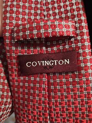 Мужской галстук Covington красный серый белый - Изображение 1 из 2