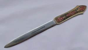 Vintage Rare German Hand engraving etch Letter opener envelope Hintze 1970s 60s - Picture 1 of 8