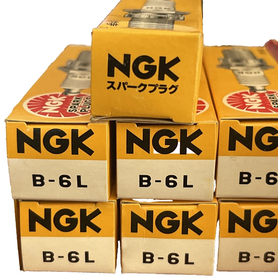 Paquete de 8 bujías de níquel NGK 3212 auténticas genuinas B6L RARAS ANTIGUAS NOS 100 % REALES Foto 1 de 4
