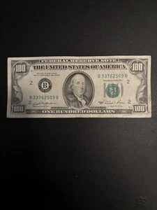 Small Face $100 bill (One Hundred Dollar Bill) - Series 1981 - Picture 1 of 2
