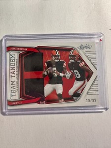 K103,944 - 2022 Absolute Team Tandem Jersey #23 Deshaun Watson/David Bell #/99