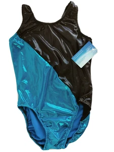 Casey's Colors of the World Gimnasia Leotardo Azul y Negro ¡¡Nuevo!! #13188 - Imagen 1 de 3
