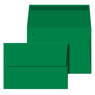 A7 亮色方形翻盖邀请信封 - 5 1/4 x 7 1/4 - 50 每包 — 第 1/4 张图片