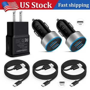 Home Wall Charger USB Type-C Cable Cord For Samsung Galaxy S23 S22 S21 Ultra S24 - Picture 1 of 37