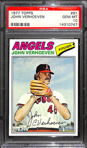 1977 TOPPS #91 John Verhoeven PSA 10 14310747