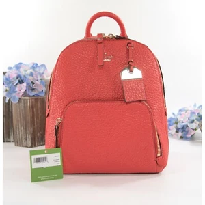 Kate Spade Carter Street Caden Picnic Red Leather Backpack Bag NWT - Picture 1 of 8