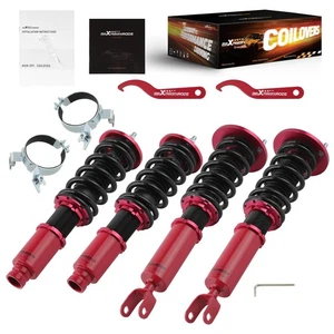 Adjustable Dampening Coilover Struts for Honda Accord DX/EX/LX CB7 CD7 1990-1997 - Picture 1 of 12